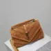 YSL Saint Laurent College Medium Studded Suede Crossbody size:24×17×6cm #A53740