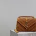 YSL Saint Laurent College Medium Studded Suede Crossbody size:24×17×6cm #A53740