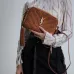 YSL Saint Laurent Lou suede camera bag brown size:23×16×6cm #A53741