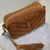 YSL Saint Laurent Lou suede camera bag brown size:23×16×6cm #A53741