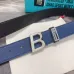 BALLY AAA+ belts Luxury Leather Belts Smooth Buckle Designer Belt width:3.4cm #A54012