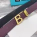 BALLY AAA+ belts Luxury Leather Belts Smooth Buckle Designer Belt width:3.4cm #A54012