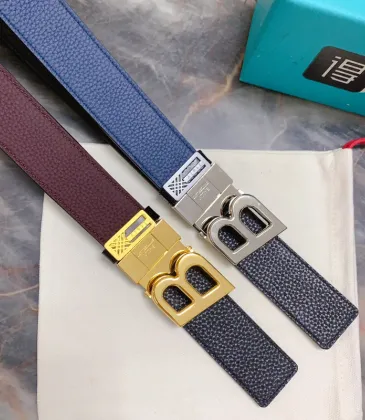 BALLY AAA+ belts Luxury Leather Belts Smooth Buckle Designer Belt width:3.4cm #A54012