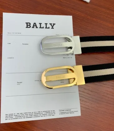 BALLY AAA+ belts Luxury Leather Belts Smooth Buckle Designer Belt width:3.4cm #A54014
