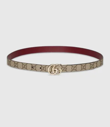 Women's Gucci AAA+ Belts Reversible GG Marmont thin belt #A52442