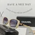 Chanel Sunglasses women' fashion  Rectangle Butterfly glasses #A53474