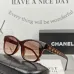 Chanel Sunglasses women' fashion  Rectangle Butterfly glasses #A53479