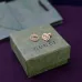 Gucci Heritage Gold Studs Classic Interlocking G Design earring #A52291