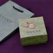 Gucci Heritage Gold Studs Classic Interlocking G Design earring #A52295