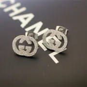 Gucci Heritage Gold Studs Classic Interlocking G Design earring #A52297