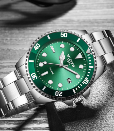 Green Black Water Ghost Waterproof Calendar Men's Watch Strong Luminous Steel Band Quartz Watch #99116350