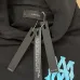 AMIRI Black Hoodie With Glittery Blue Back Logo And Brand Details #A54287
