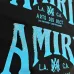 AMIRI Black Hoodie With Glittery Blue Back Logo And Brand Details #A54287