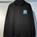 AMIRI Black Hoodie With Glittery Blue Back Logo And Brand Details #A54287