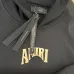 AMIRI Black Hoodie With Large Back Gold Logo And Ornate Design Elements #A54286
