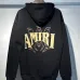 AMIRI Black Hoodie With Large Back Gold Logo And Ornate Design Elements #A54286