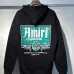 AMIRI Black Hoodie With Retro Lounge Graphic And Hollywood CA Details #A54288