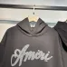 AMIRI Black Hoodie With Signature Script Logo For Timeless Streetwear Style #A54290