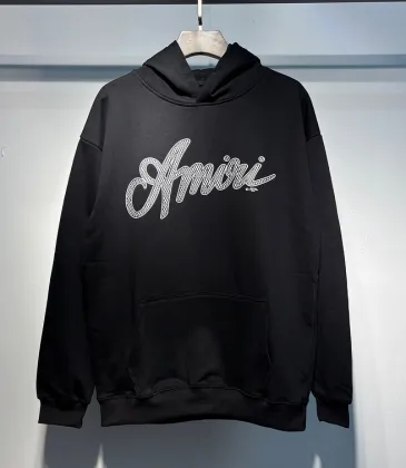 AMIRI Black Hoodie With Signature Script Logo For Timeless Streetwear Style #A54290