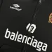 Black Balenciaga Hoodie With Brand Logos And Emblem Sporty Luxury Streetwear Piece #A54374
