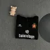 Black Balenciaga Hoodie With Brand Logos And Emblem Sporty Luxury Streetwear Piece #A54374