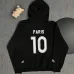 Black Balenciaga Hoodie With Brand Logos And Emblem Sporty Luxury Streetwear Piece #A54374