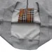 Gray Burberry Hoodie With Checkered Pattern Sleeves And Hood Iconic Fashion Design #A54373