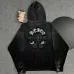 Chrome Hearts Gray Gradient Hoodie With Embroidered Logo Trendy Luxury Streetwear Piece #A54372