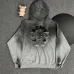 Chrome Hearts Gray Gradient Hoodie With Embroidered Logo Trendy Luxury Streetwear Piece #A54372