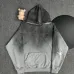 Chrome Hearts Gray Gradient Hoodie With Embroidered Logo Trendy Luxury Streetwear Piece #A54372