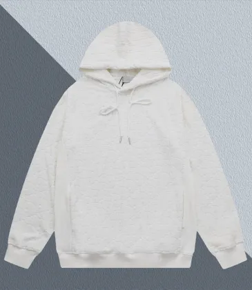 Dior White Textured Hoodie With Signature Pattern For Sophisticated Casual Style #A54274