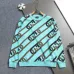 Fenid Mint Green Crew Neck Sweatshirt with Brown Chain Link Print #A54355