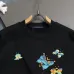 Louis Vuitton Black Crew Neck Sweatshirt with Colorful Butterfly Embroidery #A54354