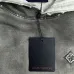 Louis Vuitton Gray Gradient Hoodie With Embroidered Artistic Cloud Pattern High Fashion Streetwear #A54371