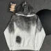 Louis Vuitton Gray Gradient Hoodie With Embroidered Artistic Cloud Pattern High Fashion Streetwear #A54371