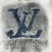 Louis Vuitton Hoodie With Denim LV Logo Embroidery And Faded Effect Trendy Luxury Streetwear #A54370