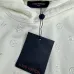 Louis Vuitton Hoodie With Embossed Monogram Design Luxury Casual Fashion Piece Black/White/Grey #A54369