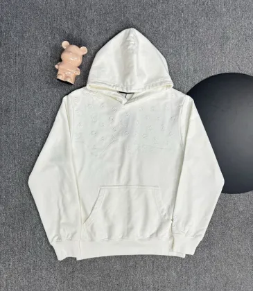 Louis Vuitton Hoodie With Embossed Monogram Design Luxury Casual Fashion Piece Black/White/Grey #A54369
