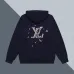 Louis Vuitton Hoodie with Sailboat Logo Embroidery Luxury Fashion Streetwear Piece Black/White/Pink #A54368