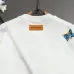 Louis Vuitton White Crew Neck Sweatshirt with Colorful Butterfly Embroidery #A54353