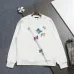 Louis Vuitton White Crew Neck Sweatshirt with Colorful Butterfly Embroidery #A54353