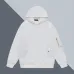 Prada White/Black Hoodie With Hood Functional Pockets And Stylish Zipper Detail For Fashion Enthusiasts #A54267
