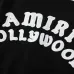 AMIRI Black And White Varsity Jacket With Hollywood Embroidered Logo For Trendy Streetwear #A54285