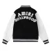 AMIRI Black And White Varsity Jacket With Hollywood Embroidered Logo For Trendy Streetwear #A54285