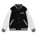 AMIRI Black And White Varsity Jacket With Hollywood Embroidered Logo For Trendy Streetwear #A54285