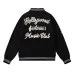 AMIRI Black Varsity Jacket With Intricate Embroidered Logos And Musical Note Accents #A54284