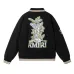 Black AMIRI Bomber Jacket With Angel And Garden Embroidery For Fashion Fans #A54406