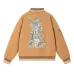 Black AMIRI Bomber Jacket With Angel And Garden Embroidery For Fashion Fans #A54406