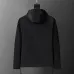 Burberry Men's Black Hooded Windbreaker Jacket with Brand Emblem #A54306