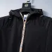 Burberry Men's Black Hooded Windbreaker Jacket with Brand Emblem #A54306